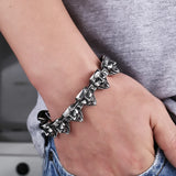 316L Stainless Steel BIKER bracelet punk Bracelet For ROCK Man