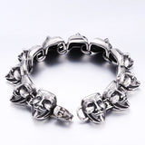 316L Stainless Steel BIKER bracelet punk Bracelet For ROCK Man