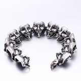 316L Stainless Steel BIKER bracelet punk Bracelet For ROCK Man