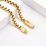 316L Stainless Steel BOX Chain Bracelet for Men Women