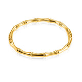 316L Stainless Steel Bamboo Bracelet Polished Fashionable Women's Bangle
