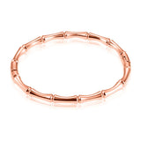 316L Stainless Steel Bamboo Bracelet Polished Fashionable Women's Bangle