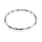 316L Stainless Steel Bamboo Bracelet Polished Fashionable Women's Bangle