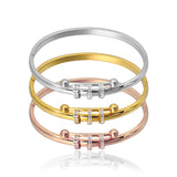 Golden 18K Cuff Bracelet Party Gift Charm Women Bangle Jewelry