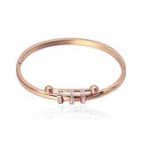 Golden 18K Cuff Bracelet Party Gift Charm Women Bangle Jewelry