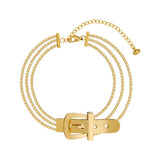 3-Layer Chain Bracelet Stainless Steel Streetwear Punk Jewelry