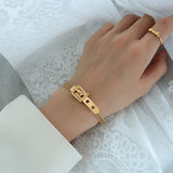 3-Layer Chain Bracelet Stainless Steel Streetwear Punk Jewelry