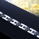 316L Stainless Steel Cross Chain Link Bracelet