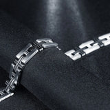 316L Stainless Steel Cross Chain Link Bracelet