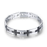 316L Stainless Steel Cross Chain Link Bracelet