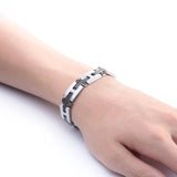 316L Stainless Steel Cross Chain Link Bracelet