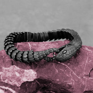 316L Stainless Steel Snake Chain Bracelet - Hip Hop Charm Biker Gothic Gift