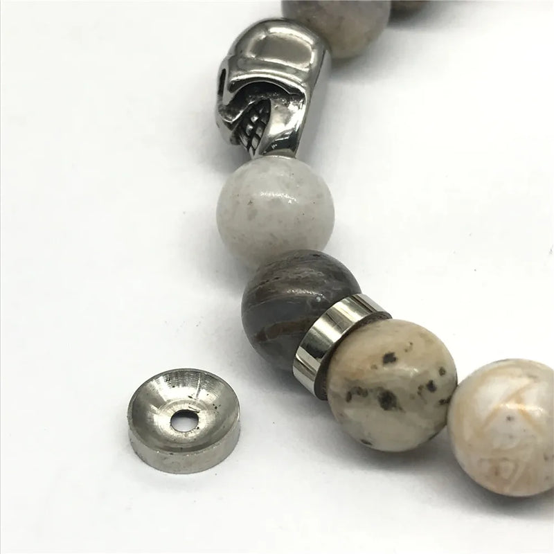 316L Stainless Steel Small Hole Beads Spacer Charms for DIY Bracelet