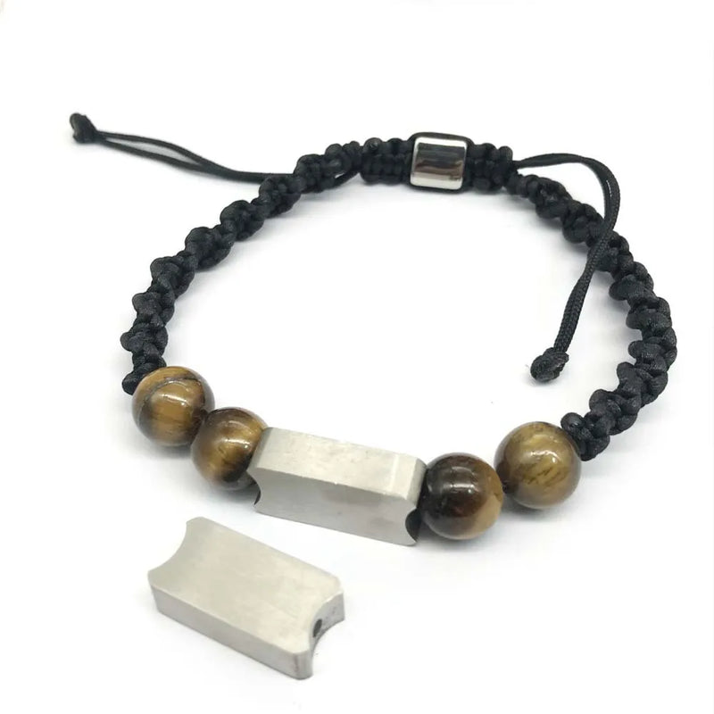 Custom Logo Stainless Steel Rectangle Bead Spacer