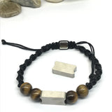 Custom Logo Stainless Steel Rectangle Bead Spacer