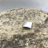 316L Stainless Steel Square Beads Custom Logo Charm Spacer for Jewelry Making