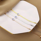 316L Stainless Steel Eye Charm Bracelet for Women Rustproof Girls Wrist