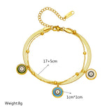316L Stainless Steel Eye Pattern Bracelet Women's Birthday Gift