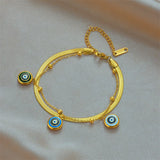 316L Stainless Steel Eye Pattern Bracelet Women's Birthday Gift