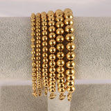 316L Stainless Steel Bead Bracelet 4MM Chain Couple Bracelets Jewelry Gift
