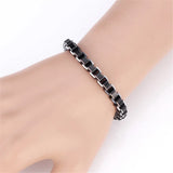 316L Stainless Steel Men's Box Link Chain Bracelet H685