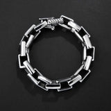 316L Stainless Steel Long Link Chain Punk Bracelet for Men & Women