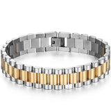 316L Stainless Steel Bracelet 15MM Wide Watch Chain Men's Bracelet