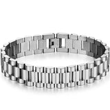 316L Stainless Steel Bracelet 15MM Wide Watch Chain Men's Bracelet