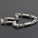 316L Stainless Steel Men's Charm Link Chain Bracelet Jewelry 2016