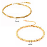 316L Stainless Steel Bracelets For Women Heart Charms Chain Bracelets