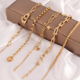 316L Stainless Steel Bracelets For Women Heart Charms Chain Bracelets