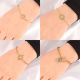316L Stainless Steel Bracelets For Women Heart Charms Chain Bracelets