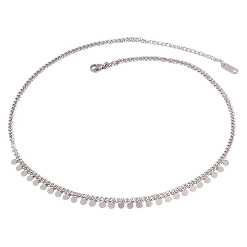 316L Stainless Steel Chain Choker Women Girl Small Star Heart Pendant Necklaces