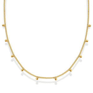316L Stainless Steel Mini Beads Charm Necklace for Women
