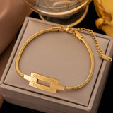 Tree of Life Zircon Bracelet Stainless Steel Charm Wrist Jewelr