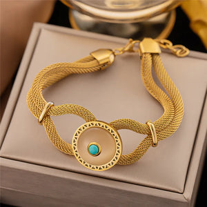 316L Stainless Steel Life Tree Chain Bracelet