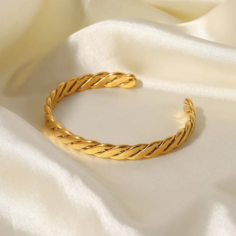 Chunky Cuban Chain Bracelet 18K PVD Plated for Women