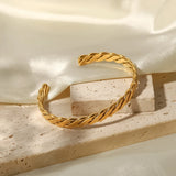 Chunky Cuban Chain Bracelet 18K PVD Plated for Women