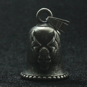 316L Stainless Steel Punk Eagle Wing Skull Pendant
