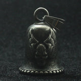 316L Stainless Steel Punk Eagle Wing Skull Pendant