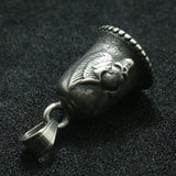 316L Stainless Steel Punk Eagle Wing Skull Pendant