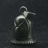 316L Stainless Steel Punk Eagle Wing Skull Pendant