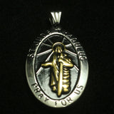 St Jude Thaddeus Pendant in 316L Stainless Steel