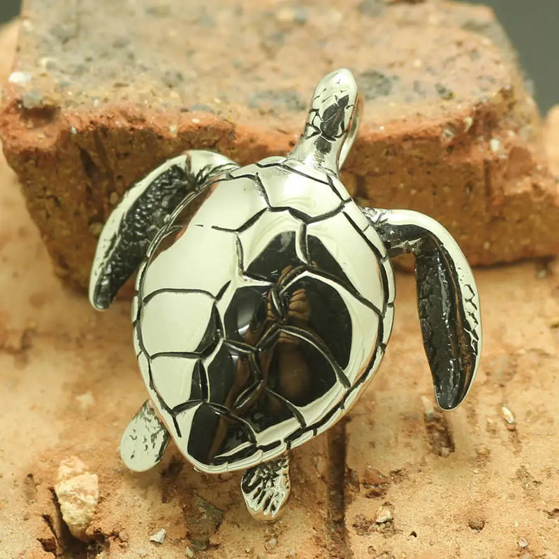 316L Stainless Steel Turtles Pendant Necklace