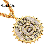 316L Stainless Steel Cross Necklace Iced Out Bling Bling Mens Hip Hop Jewelry