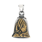 316L Stainless Steel Cross Pray Bell Pendant