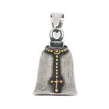 316L Stainless Steel Cross Pray Bell Pendant