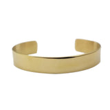 316L Stainless Steel Cuff Bangle Laser Logo Opened Bracelet for Women