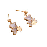 316L Stainless Steel Little Bear Earrings Sweet Romantic Ear Jewelry
