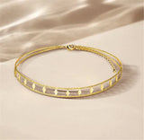 316L Stainless Steel Double-layer Geometry Necklace